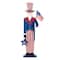 Glitzhome® 40" Patriotic America Uncle Sam Porch Décor